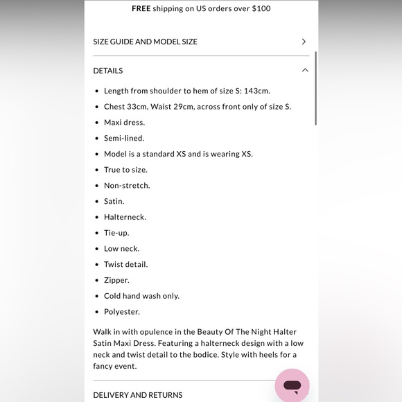 Hello Molly Satin Purple Maxi - Picture 4 of 9